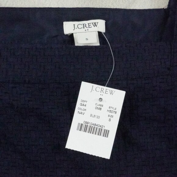 J.Crew Cold shoulder dress Womens Small Navy Bkue - Picture 4 of 12